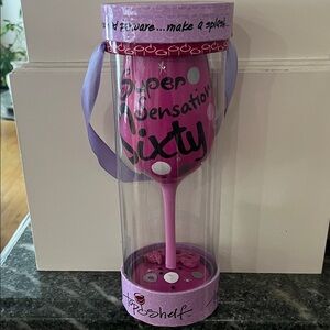 Sixty Celebration Wine Glass - Purple